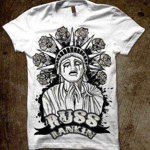 Russ Rankin * Liberty Shirt Design [WHT]